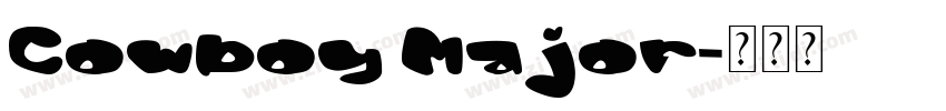 Cowboy Major字体转换